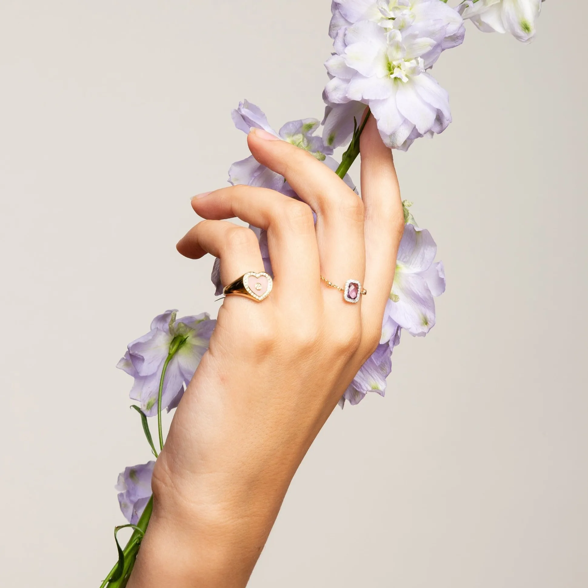 Bague Amethyste Carree