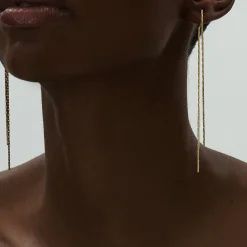 Boucles D'Oreilles A Pampilles A Deux Lignes