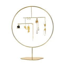 Boucles D'Oreilles Drapees Pendantes (Or)