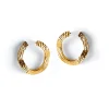 Boucles D'Oreilles Ecorce Doree