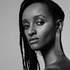 Boucles D'Oreilles Grand Fil (Argent)