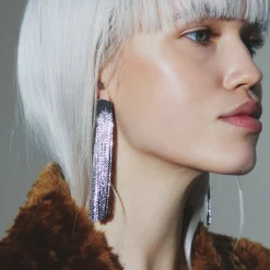 Boucles D'Oreilles Grand Fil (Argent)