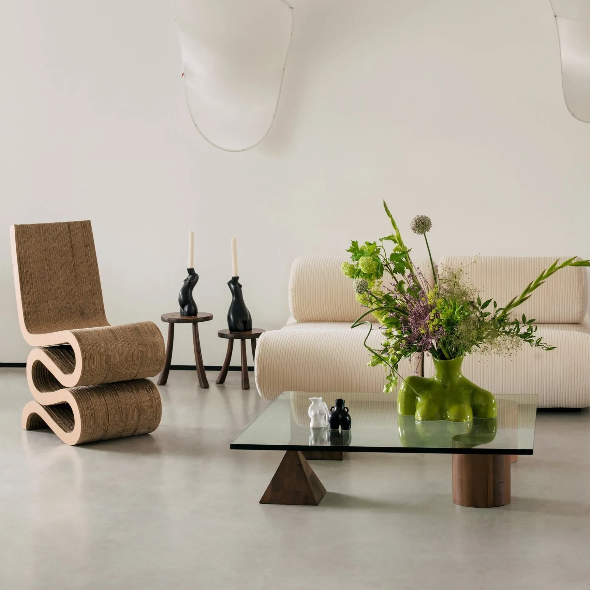 Bougeoir Tit For Tat Court (Noir Mat)