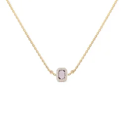 Collier D'Amethyste Carre