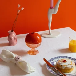 Pot A Mesanges En Sucre (Orange Brillant)