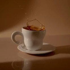 Renversez Les Tasses A The (Blanc Brillant)