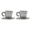 Renversez Les Tasses De The (Gris Tachete De Rousseur Mat)
