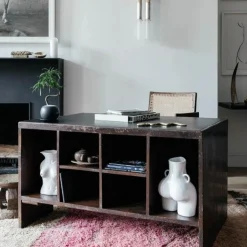 Vase Avec Poignees D'Amour (Blanc)