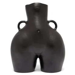 Vase Avec Poignees D'Amour (Noir)
