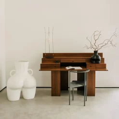 Vase Avec Poignees D'Amour (Noir)