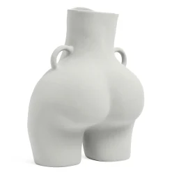 Vase Avec Poignees D'Amour (Gris Clair)