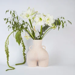 Vase Poignees D'Amour (Beige Mouchete)